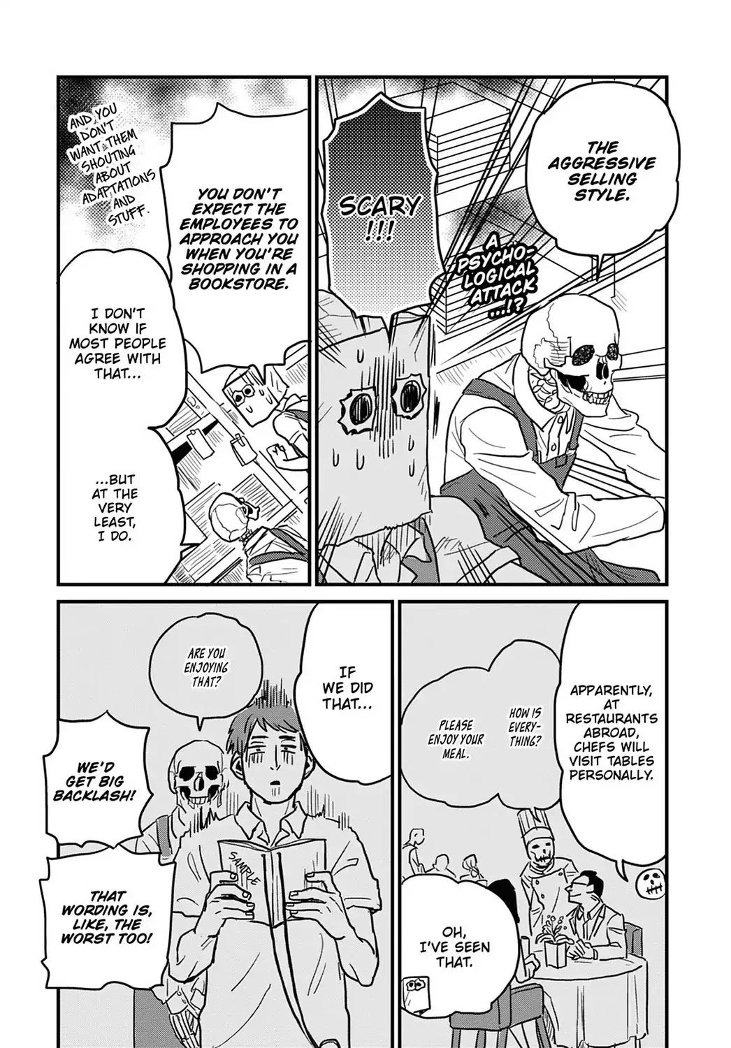 Skull-face Bookseller Honda-san Chapter 12 page 5 - Chapter 12: Our Fair-Day War