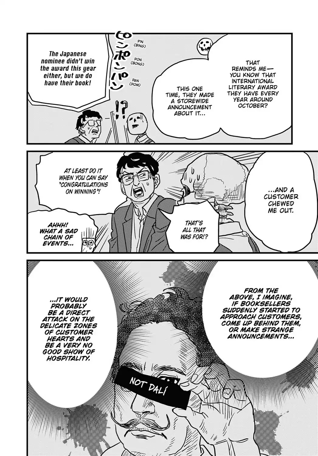 Skull-face Bookseller Honda-san Chapter 12 page 6 - Chapter 12: Our Fair-Day War