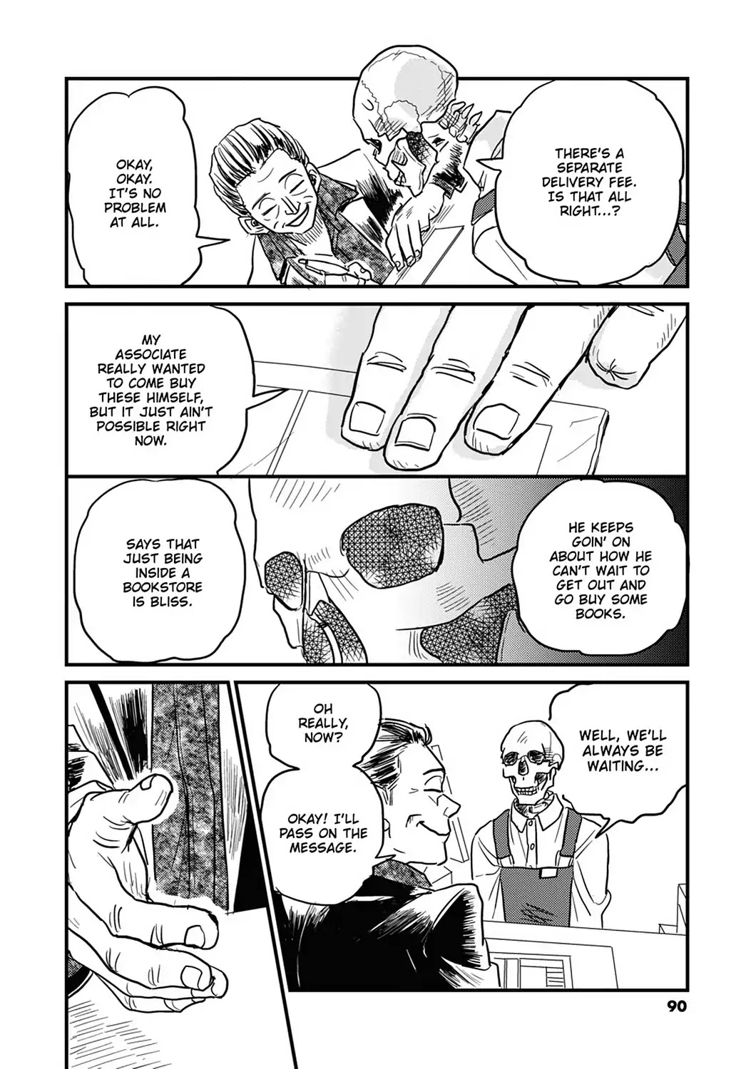 Skull-face Bookseller Honda-san Chapter 13 page 10 - Chapter 13: Bookstores Are Great, Capisce?