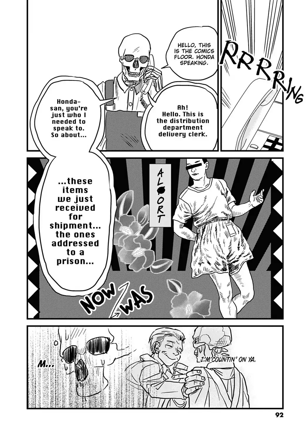 Skull-face Bookseller Honda-san Chapter 13 page 12 - Chapter 13: Bookstores Are Great, Capisce?