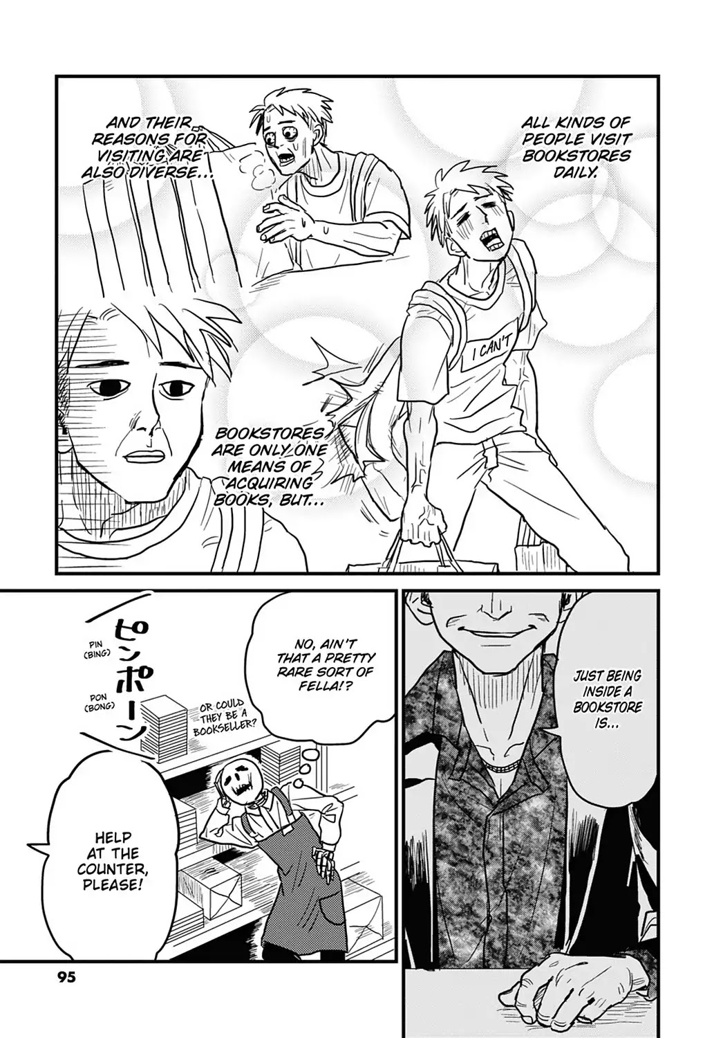 Skull-face Bookseller Honda-san Chapter 13 page 15 - Chapter 13: Bookstores Are Great, Capisce?
