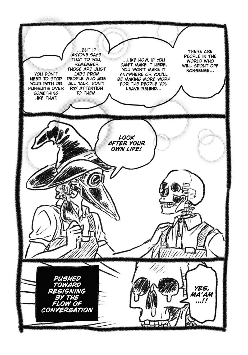 Skull-face Bookseller Honda-san Chapter 14.5 page 3 - Vol.2 Special Bonus Manga 1