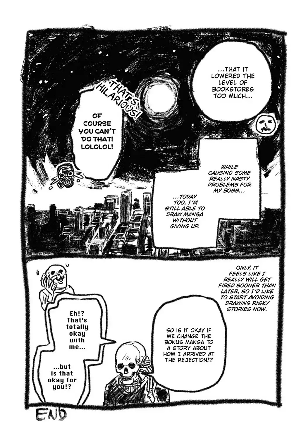Skull-face Bookseller Honda-san Chapter 14.6 page 10 - Vol.2 Special Bonus Manga 2