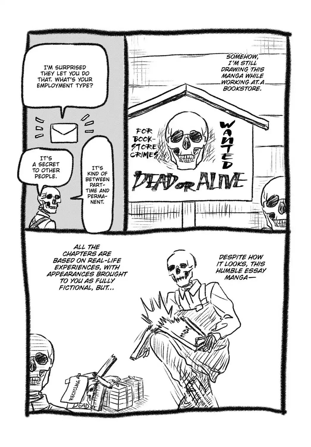 Skull-face Bookseller Honda-san Chapter 14.6 page 2 - Vol.2 Special Bonus Manga 2