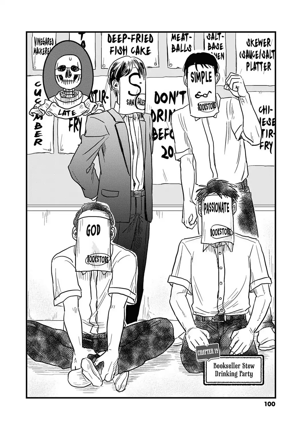 Skull-face Bookseller Honda-san Chapter 14 page 2 - Chapter 14: Bookseller Stew Drinking Party