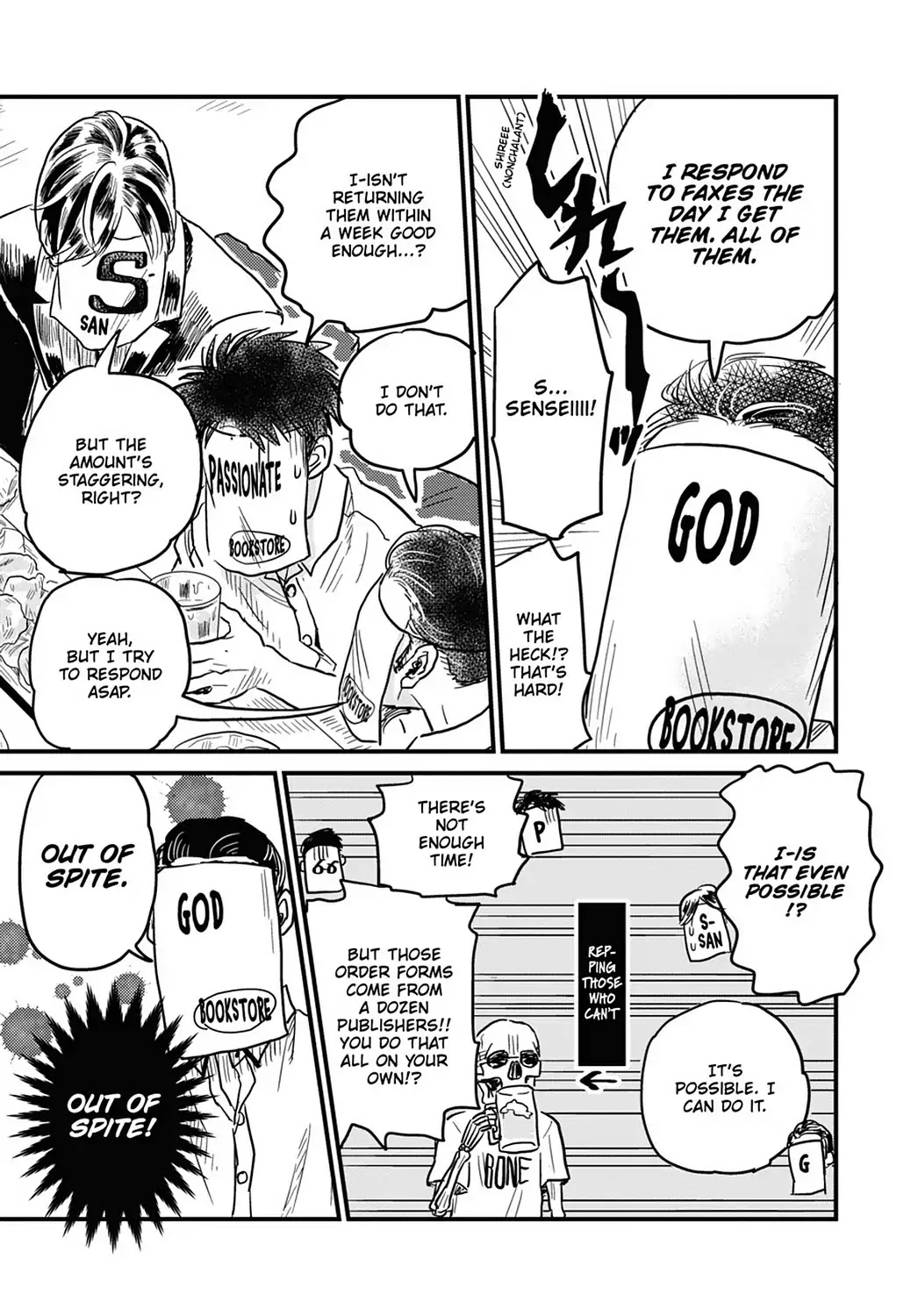 Skull-face Bookseller Honda-san Chapter 14 page 9 - Chapter 14: Bookseller Stew Drinking Party