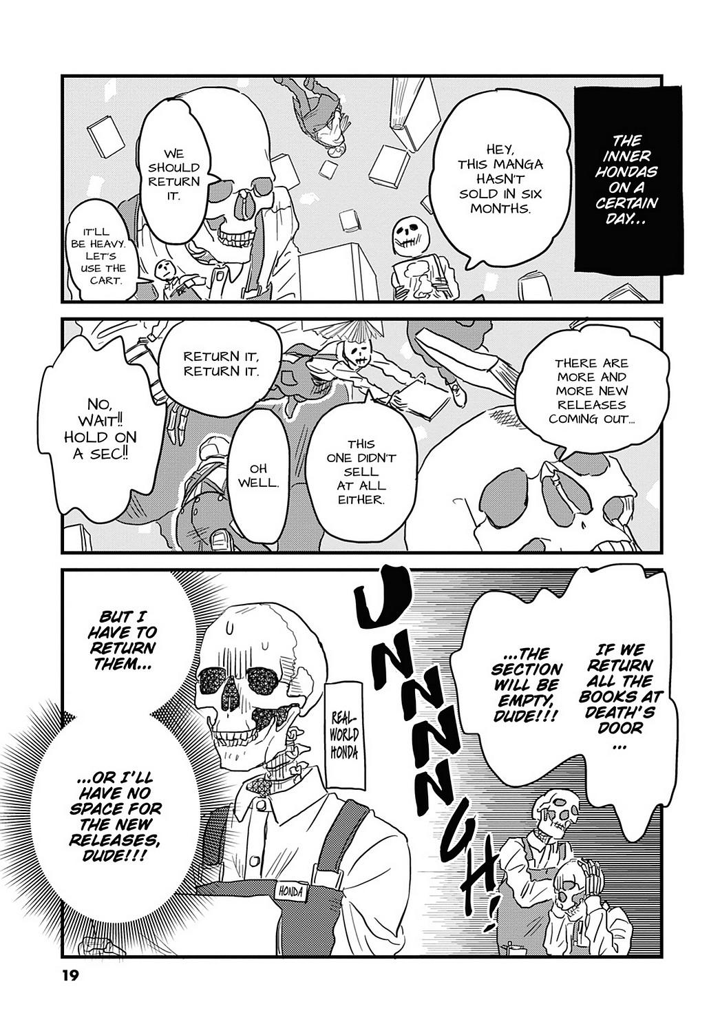 Skull-face Bookseller Honda-san Chapter 16 page 1 - Chapter 16