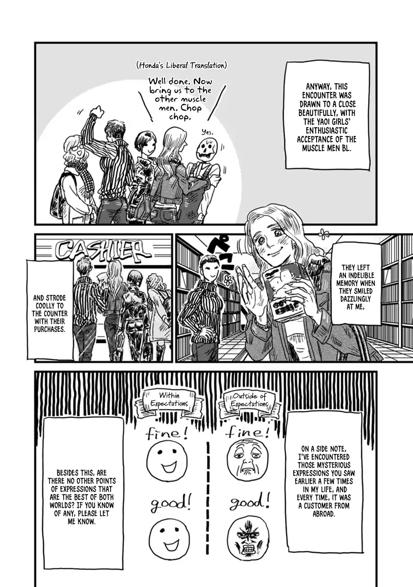 Skull-face Bookseller Honda-san Chapter 2 page 15 - Chapter 2: Yaoi Girls From Overseas!!!