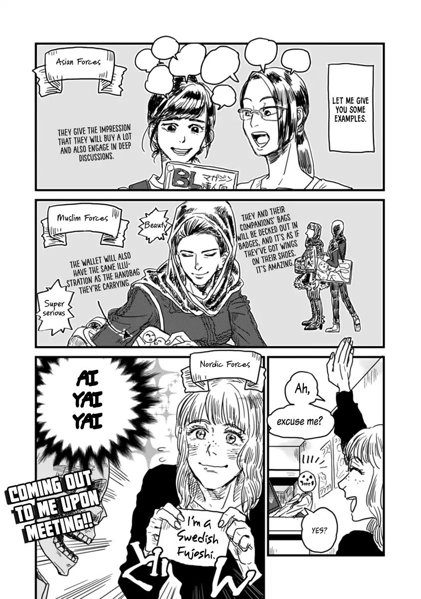 Skull-face Bookseller Honda-san Chapter 2 page 5 - Chapter 2: Yaoi Girls From Overseas!!!