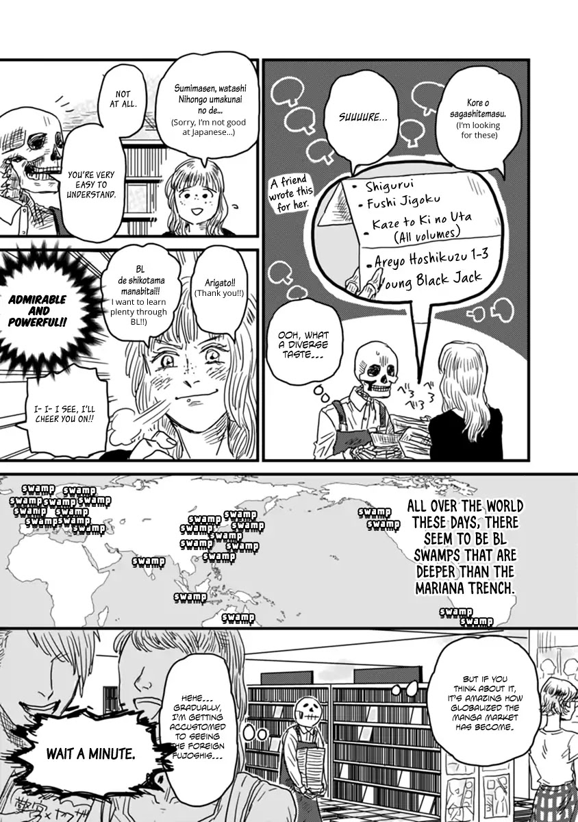 Skull-face Bookseller Honda-san Chapter 2 page 6 - Chapter 2: Yaoi Girls From Overseas!!!