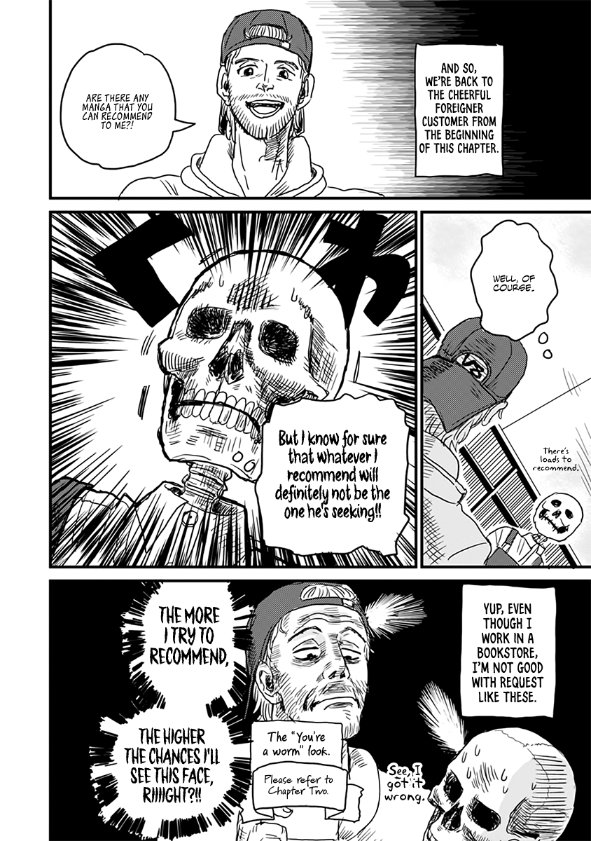 Skull-face Bookseller Honda-san Chapter 3 page 6 - Chapter 3: Lost in Manga