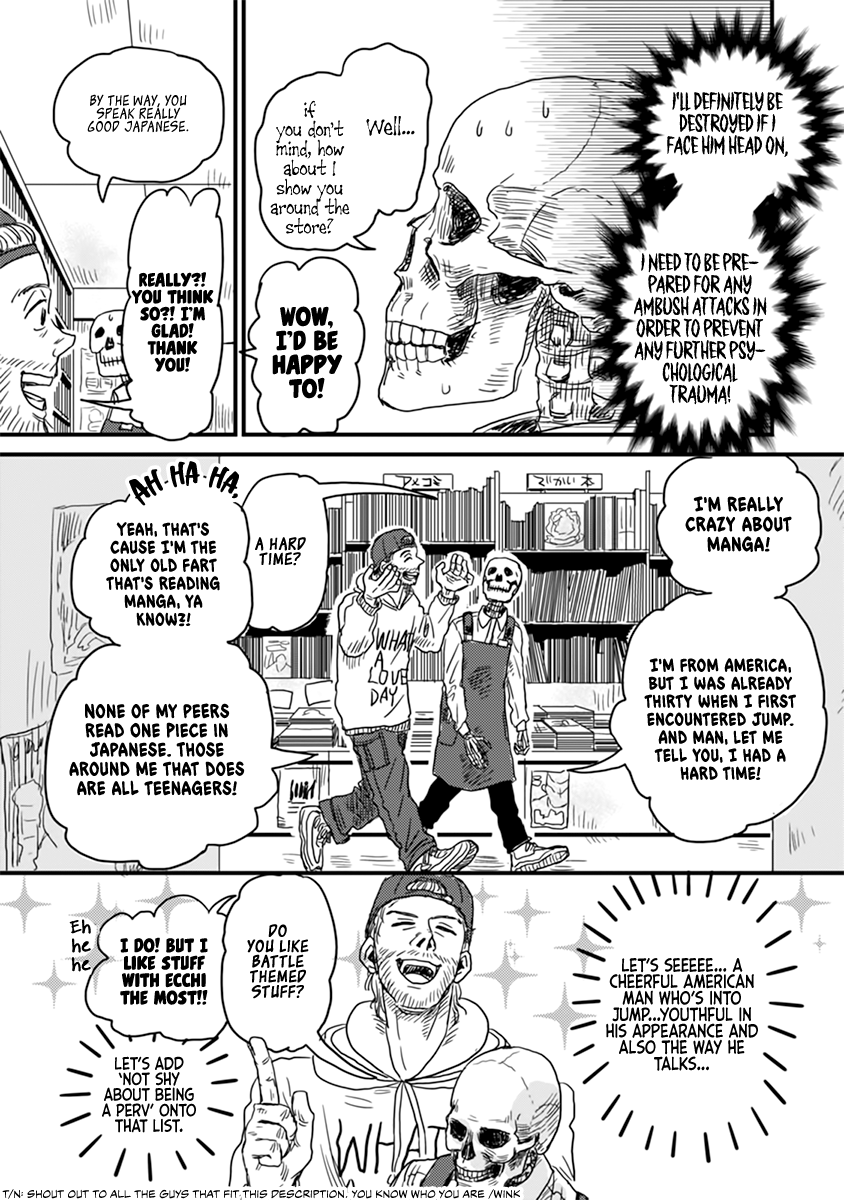 Skull-face Bookseller Honda-san Chapter 3 page 7 - Chapter 3: Lost in Manga