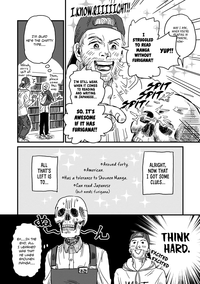 Skull-face Bookseller Honda-san Chapter 3 page 9 - Chapter 3: Lost in Manga