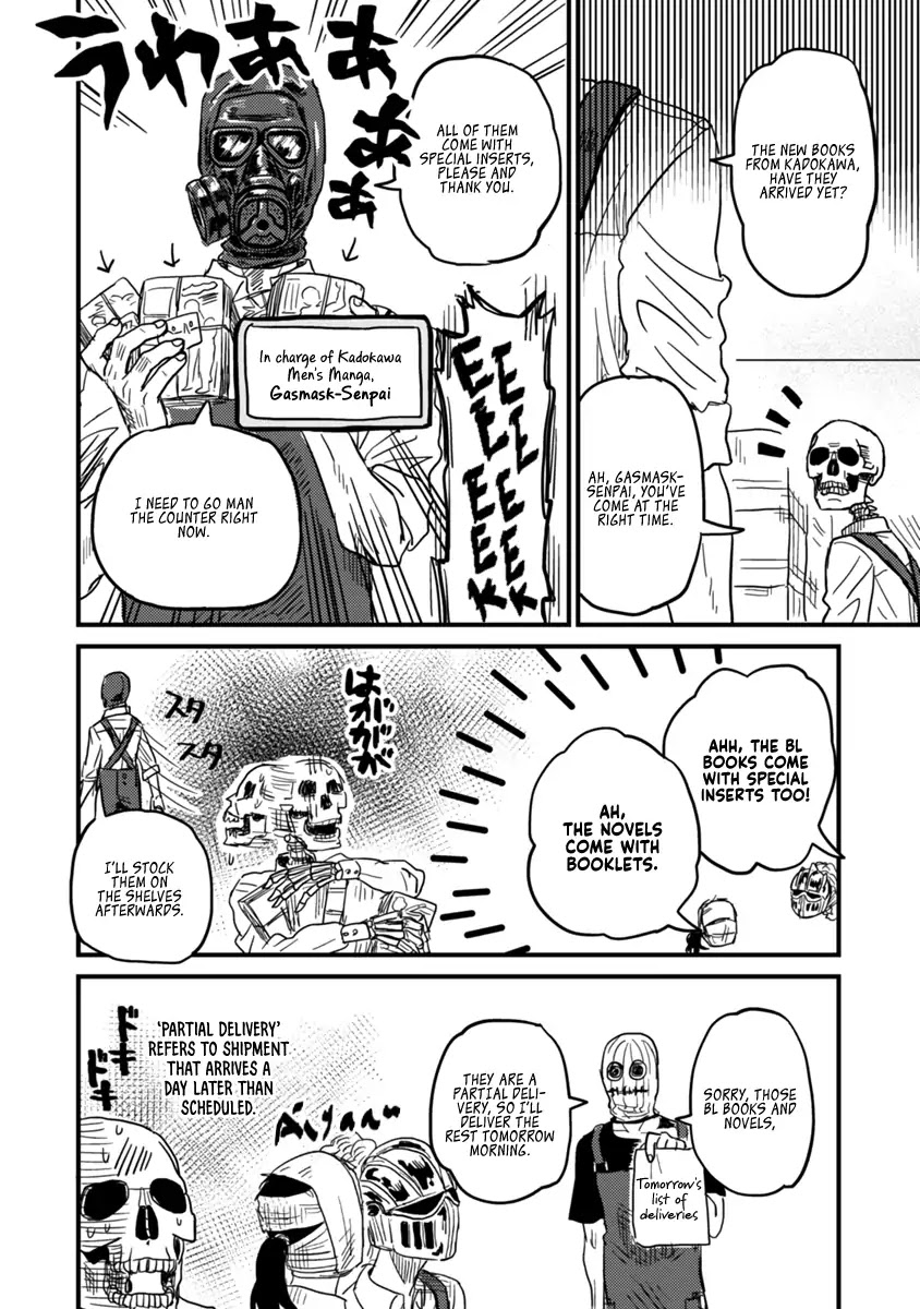 Skull-face Bookseller Honda-san Chapter 4 page 11 - Chapter 4: Let Me Introduce My Crazy Colleagues!