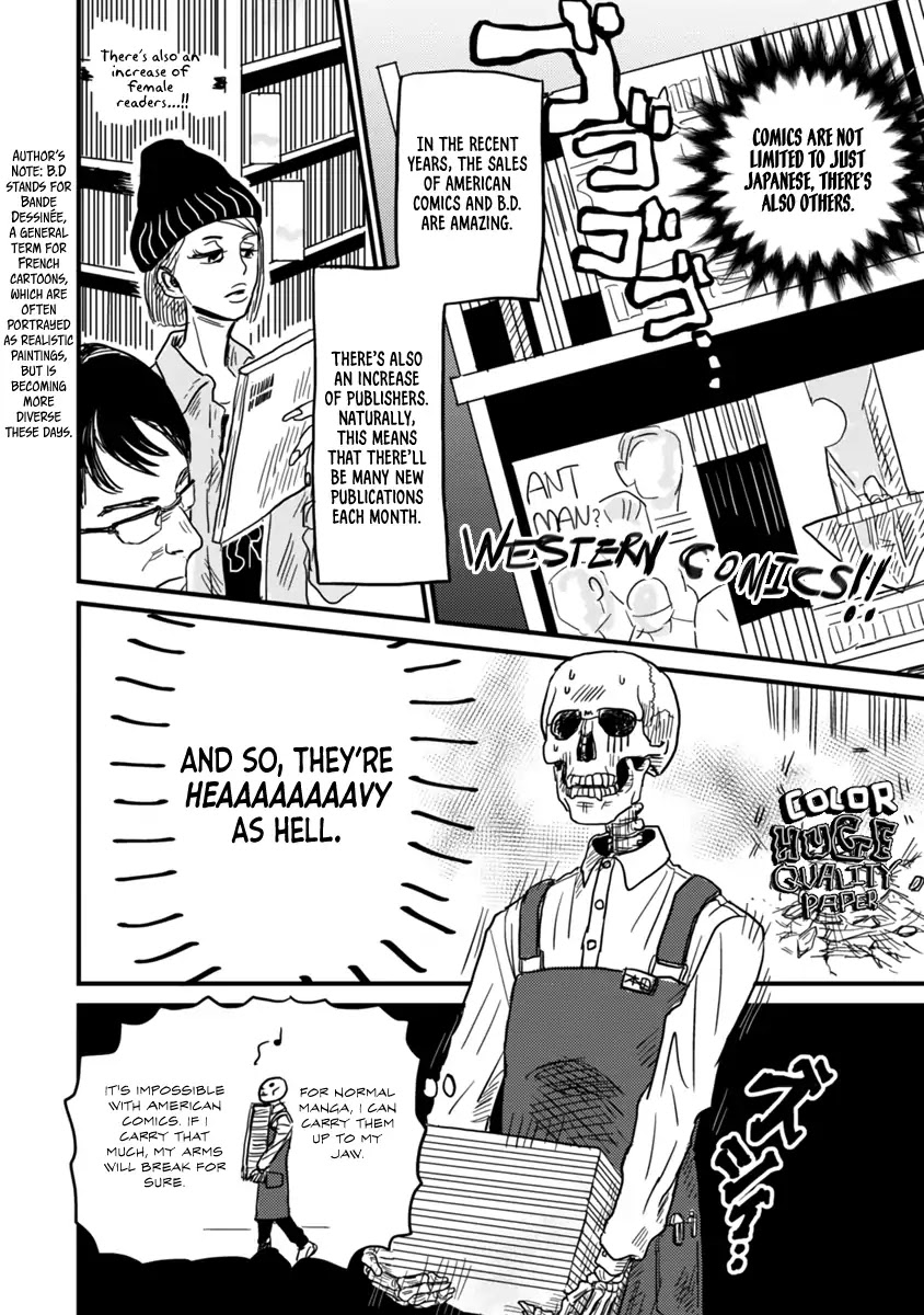 Skull-face Bookseller Honda-san Chapter 4 page 17 - Chapter 4: Let Me Introduce My Crazy Colleagues!