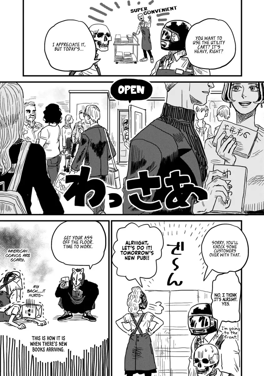 Skull-face Bookseller Honda-san Chapter 4 page 18 - Chapter 4: Let Me Introduce My Crazy Colleagues!