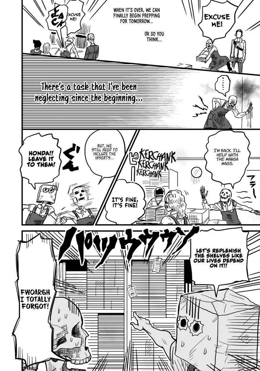 Skull-face Bookseller Honda-san Chapter 4 page 19 - Chapter 4: Let Me Introduce My Crazy Colleagues!