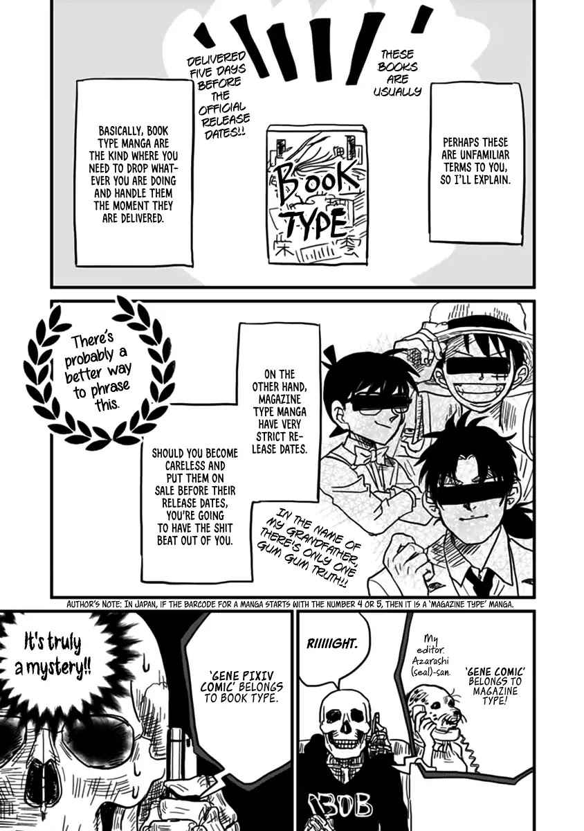 Skull-face Bookseller Honda-san Chapter 4 page 6 - Chapter 4: Let Me Introduce My Crazy Colleagues!