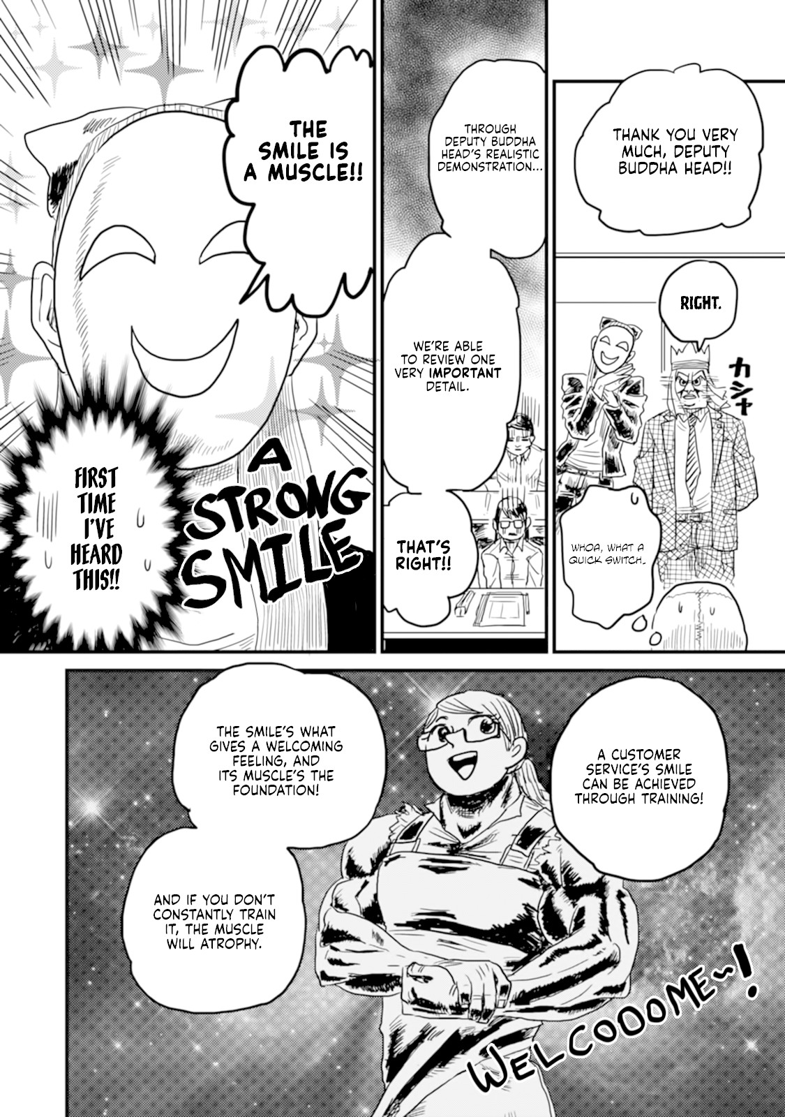 Skull-face Bookseller Honda-san Chapter 6 page 12 - Chapter 6: Customer Service Training From Hell