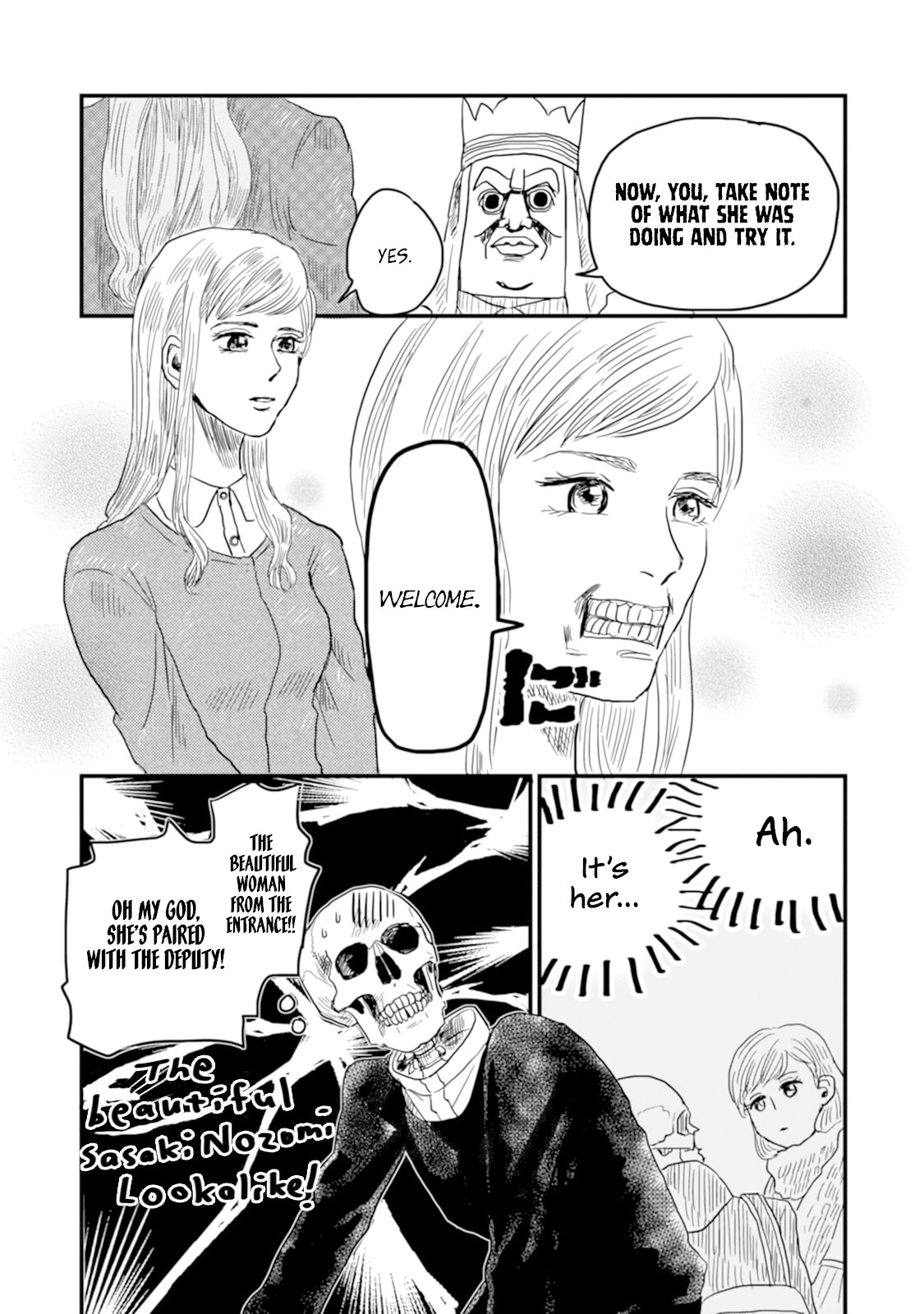 Skull-face Bookseller Honda-san Chapter 6 page 17 - Chapter 6: Customer Service Training From Hell
