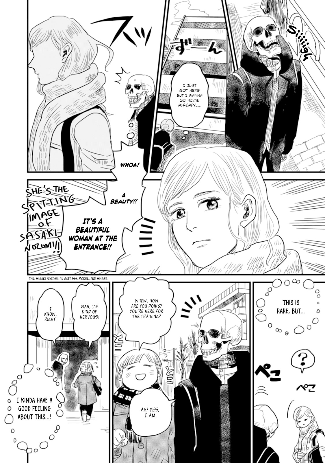 Skull-face Bookseller Honda-san Chapter 6 page 4 - Chapter 6: Customer Service Training From Hell
