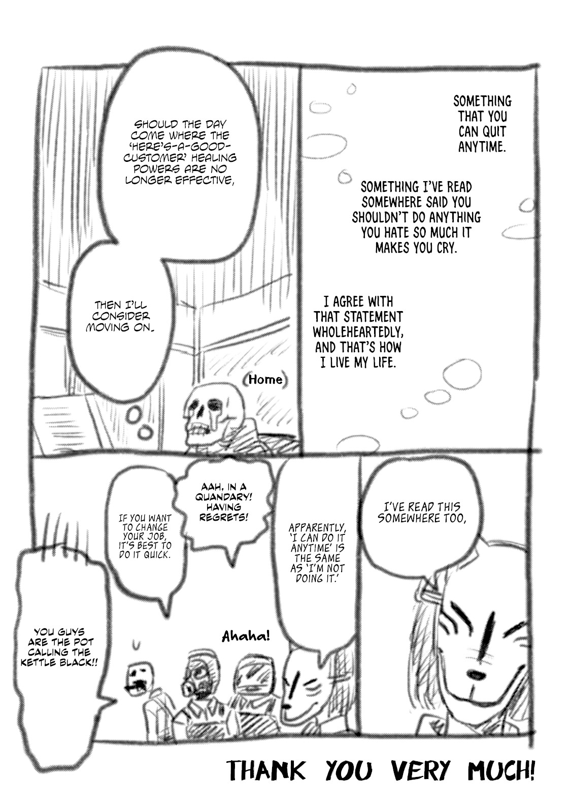 Skull-face Bookseller Honda-san Chapter 7.5 page 5 - Chapter 7.5: Omake