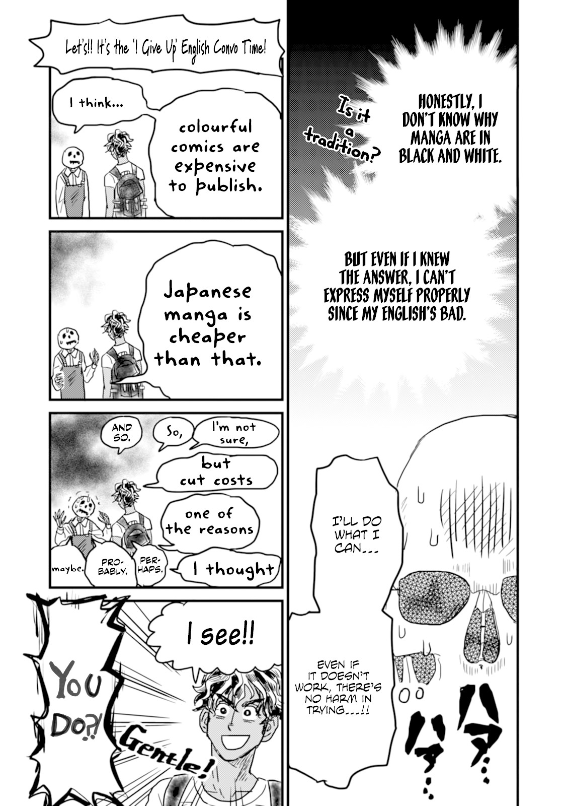 Skull-face Bookseller Honda-san Chapter 7 page 15 - Chapter 7: OTOIAWASE / ENQUIRIES