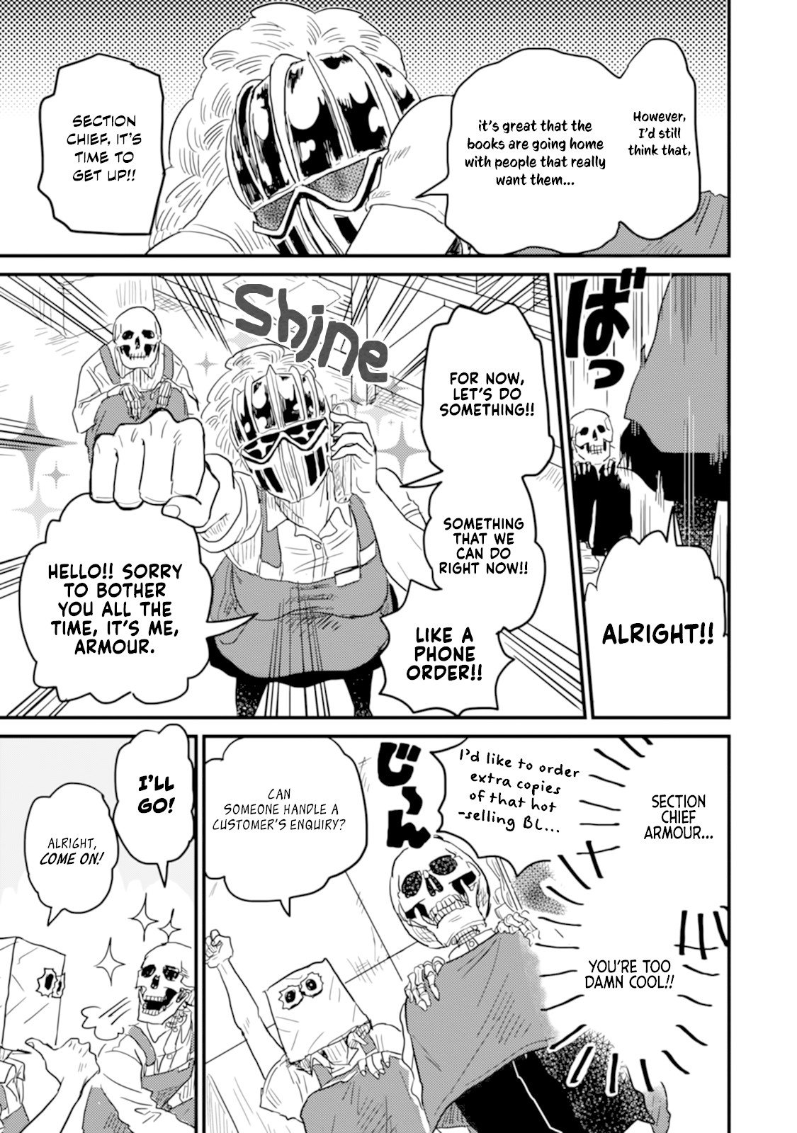 Skull-face Bookseller Honda-san Chapter 7 page 9 - Chapter 7: OTOIAWASE / ENQUIRIES