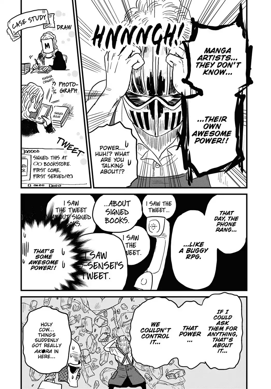 Skull-face Bookseller Honda-san Chapter 8 page 9 - Chapter 8: It's a Book Signing!! All Hands Assemble