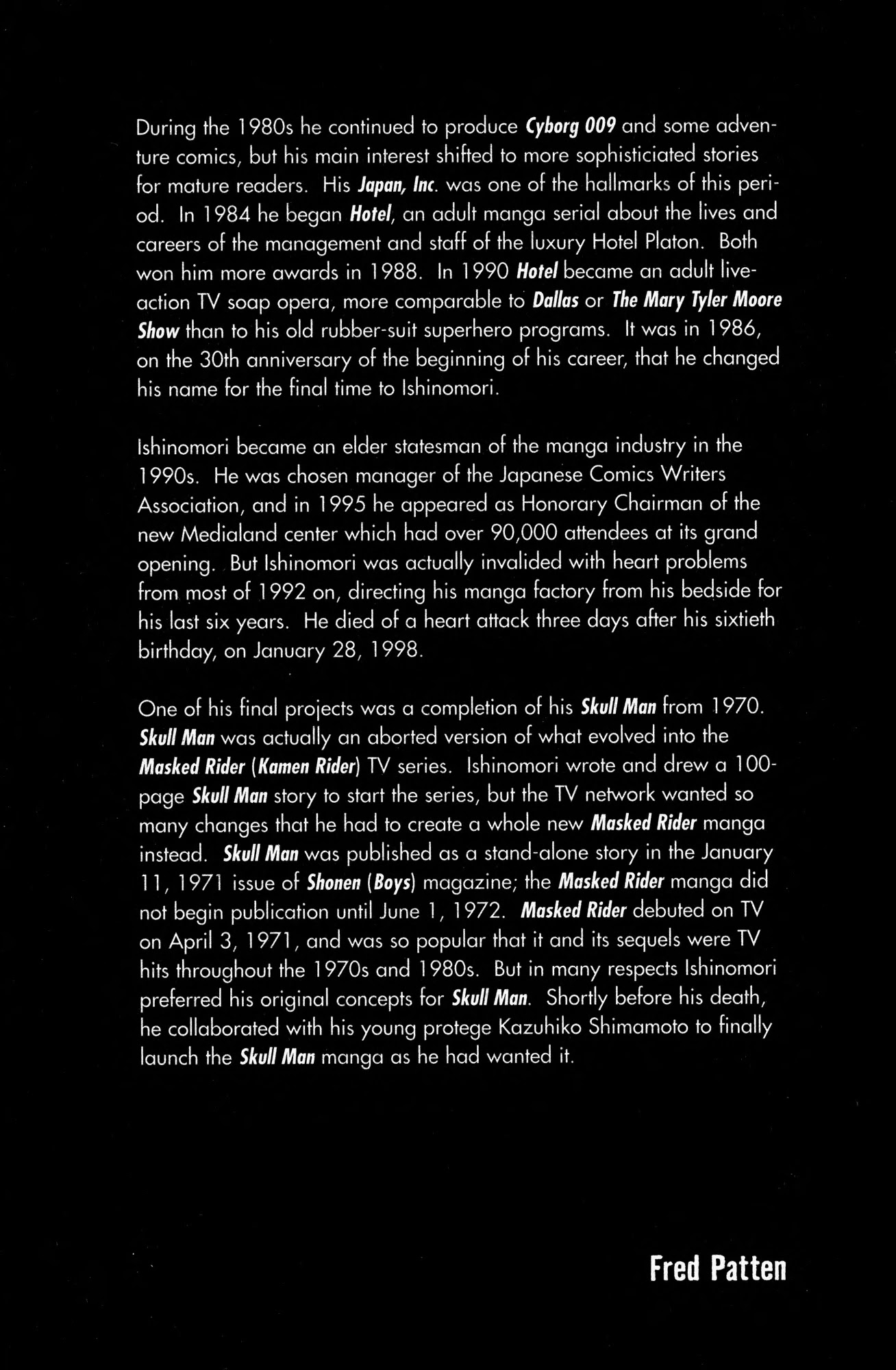 Skull Man (SHIMAMOTO Kazuhiko) Chapter 1 page 6 - Chapter 1: Prologue