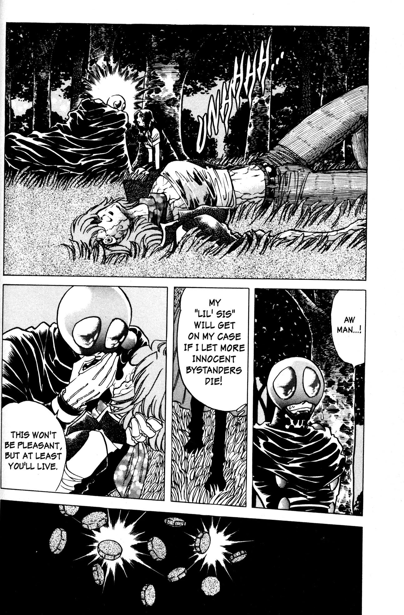 Skull Man (SHIMAMOTO Kazuhiko) Chapter 11 page 13 - Chapter 11: Parasite Green