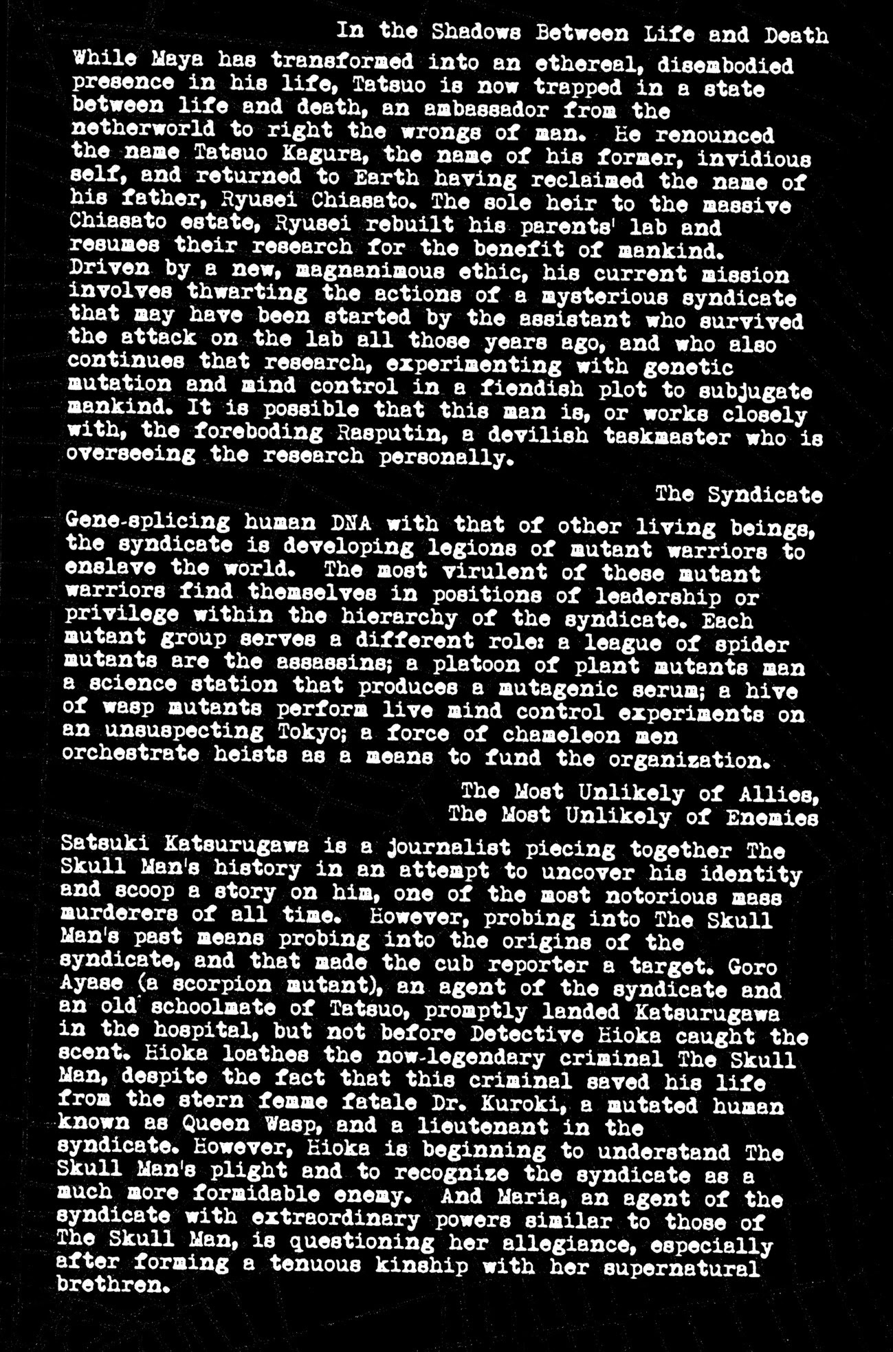 Skull Man (SHIMAMOTO Kazuhiko) Chapter 23 page 4 - Chapter 23: The Cobra Man Comes Alive -Part 1-