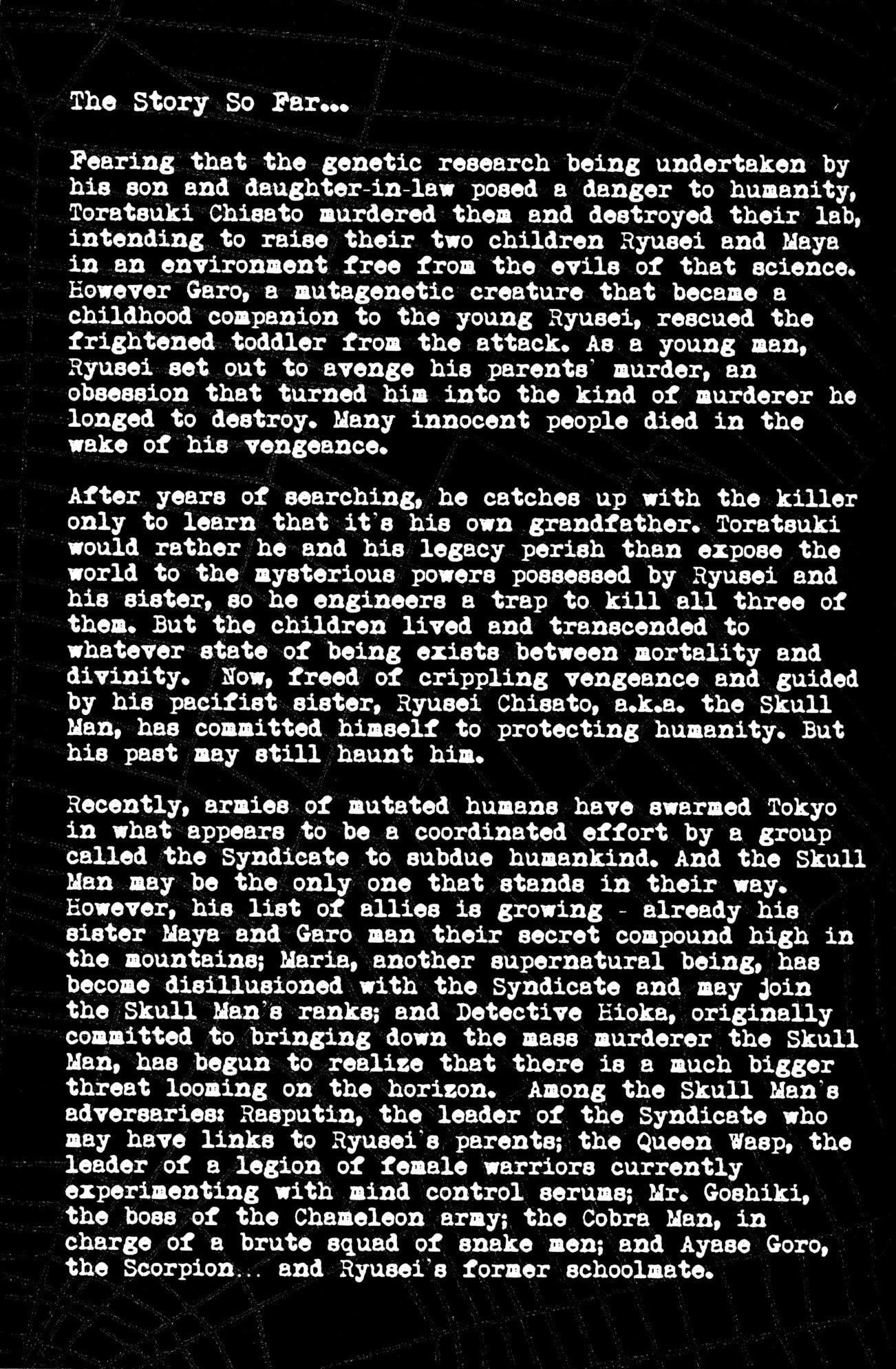 Skull Man (SHIMAMOTO Kazuhiko) Chapter 31 page 3 - Chapter 31: La Carnaval -Part 1-