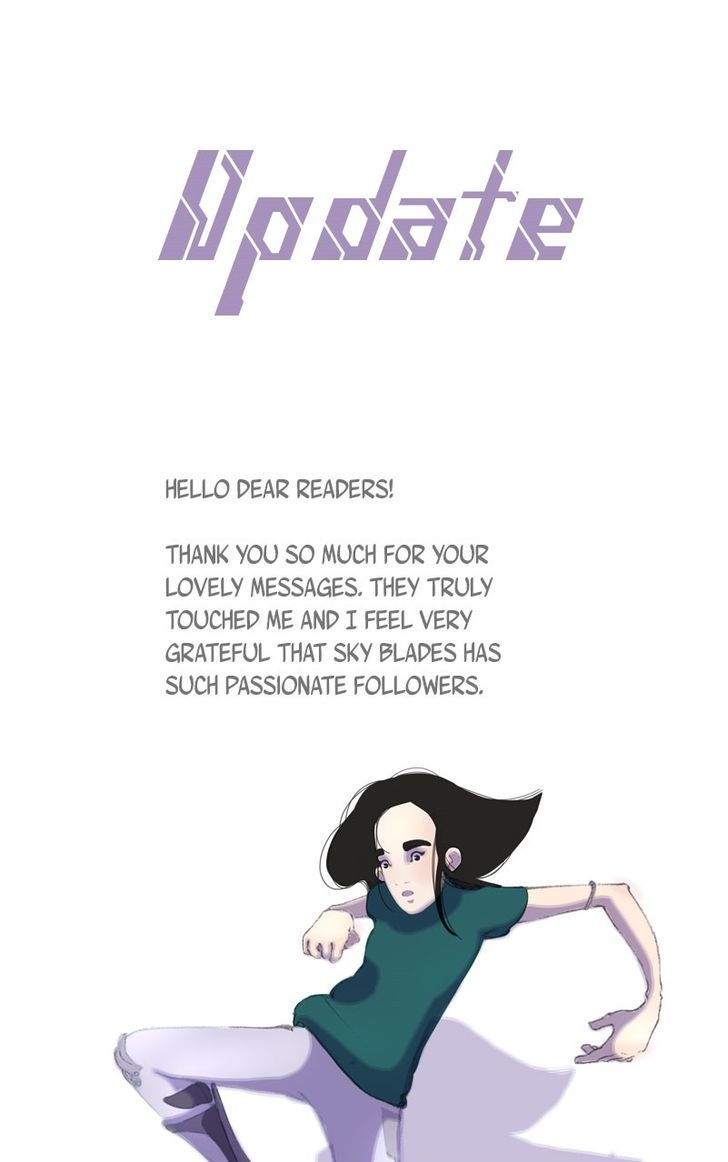 Sky Blades Chapter 9.5 page 1 - Chapter 9.5 : Break Notice