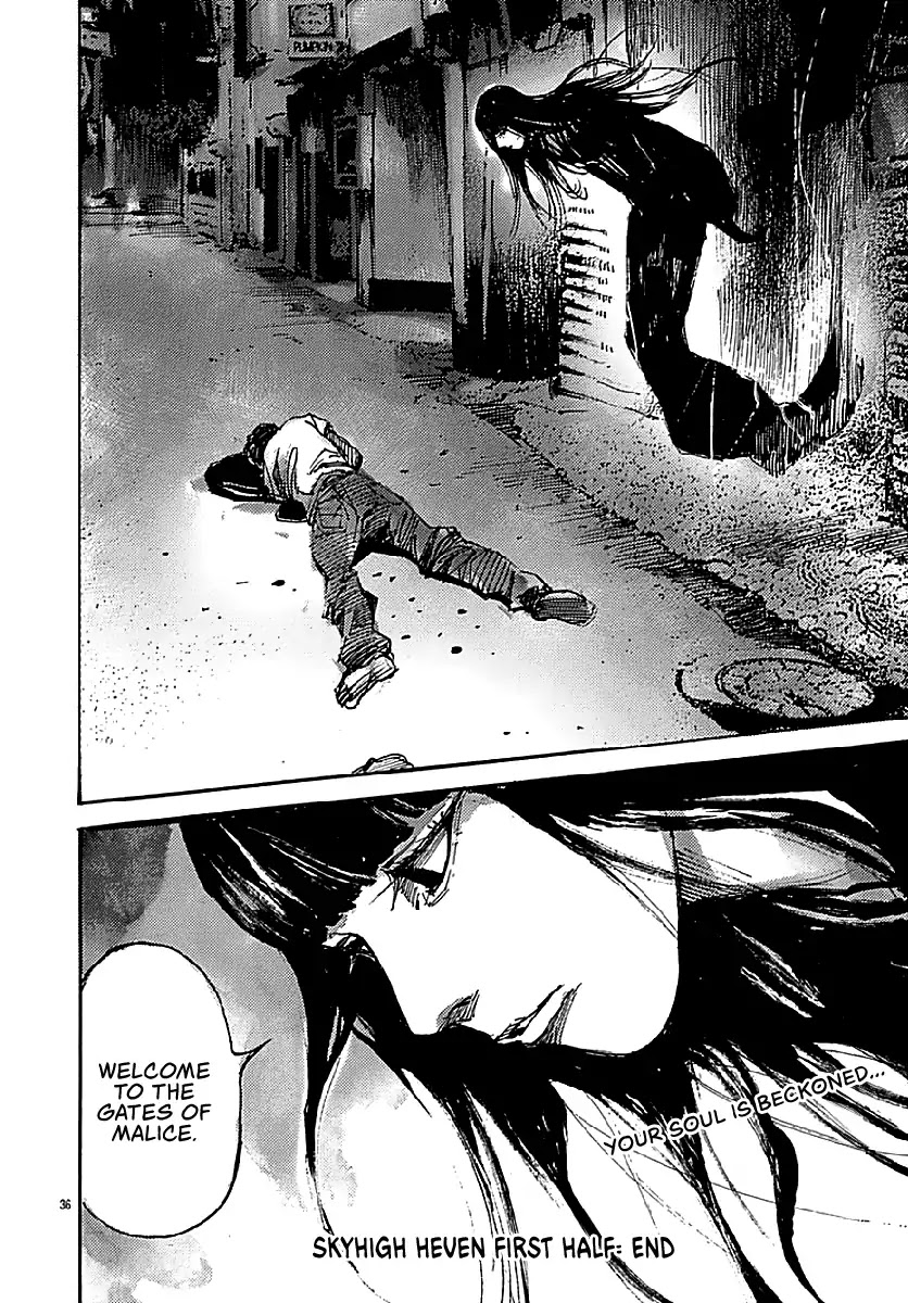 Skyhigh: Hévәn Chapter 1 page 35 - Chapter 1: The Life That Should Never Have Been (First Half)