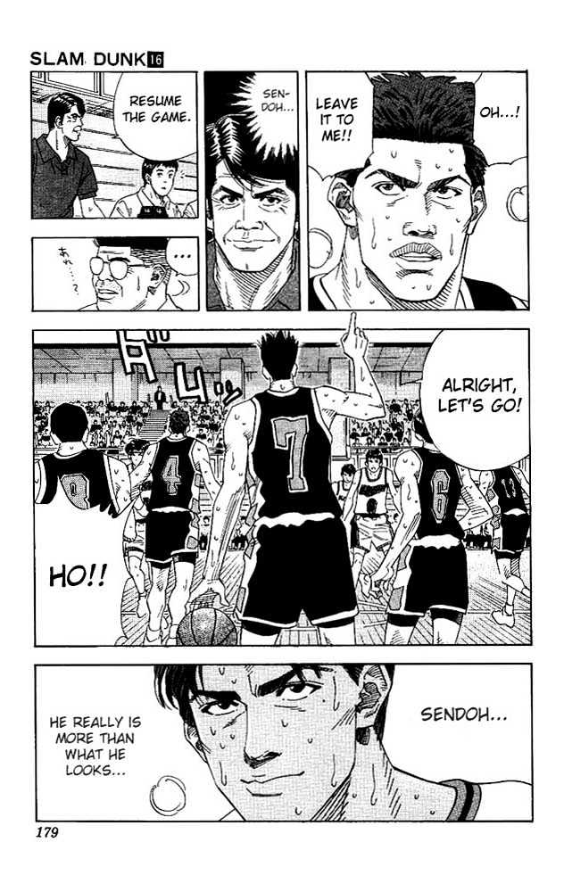 Slam Dunk Chapter 143 page 15 - Chapter 143 : Kainan's Tidal Rage