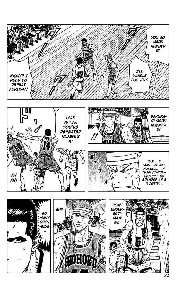 Slam Dunk Chapter 163 page 7 - Chapter 163 : The Disappointing First Half