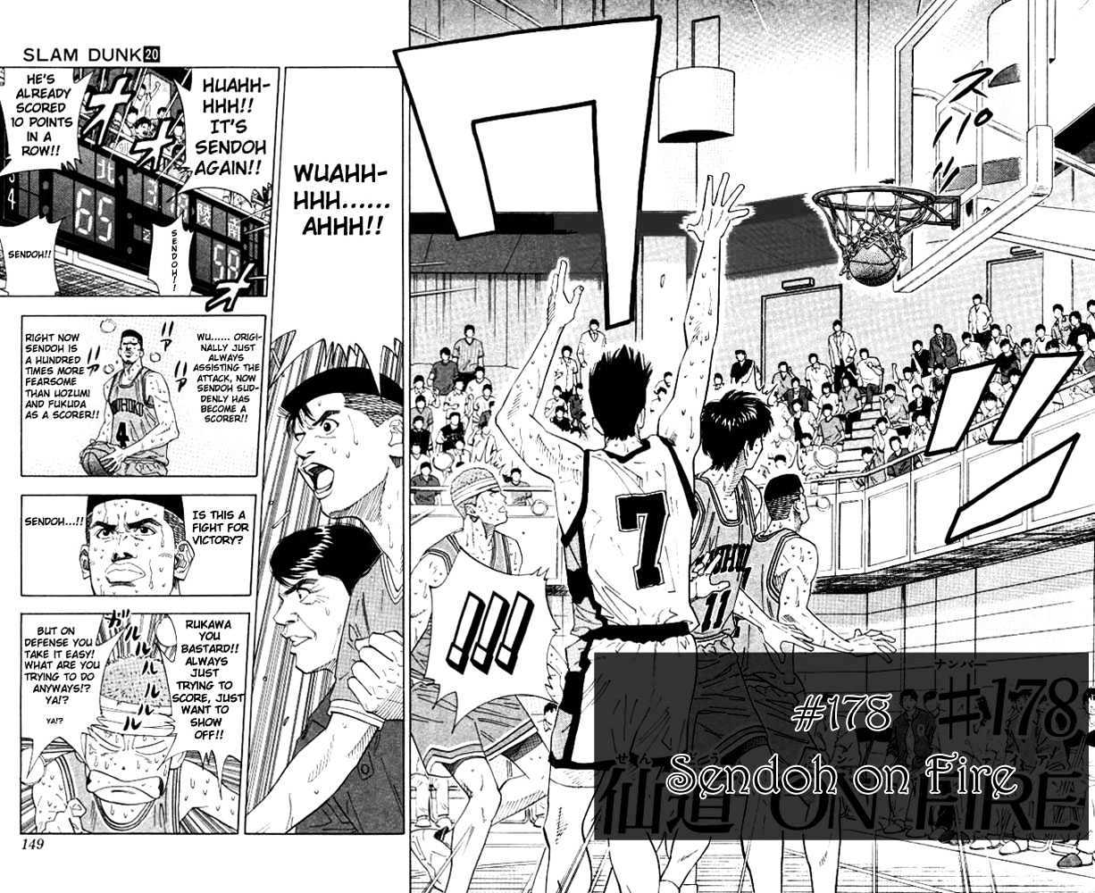 Slam Dunk Chapter 178 page 2 - Chapter 178 : Sendoh on Fire