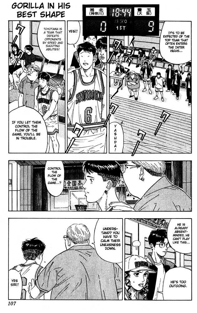 Slam Dunk Chapter 203 page 1 - Chapter 203 : Gorilla in His Best Shape