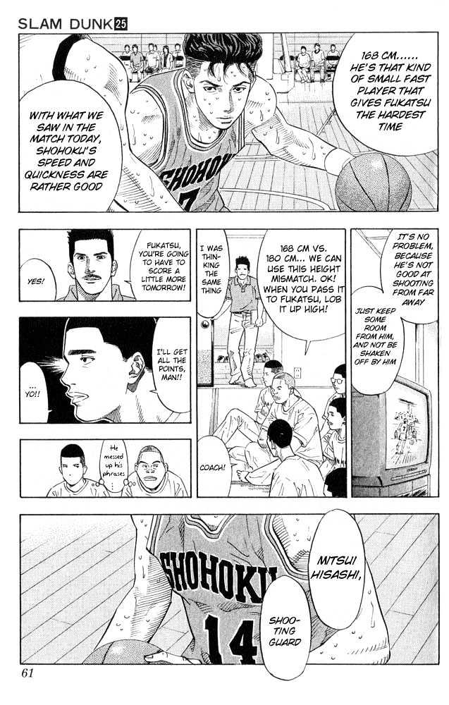 Slam Dunk Chapter 218 page 15 - Chapter 218 : Shohoku's Thorough Inspection