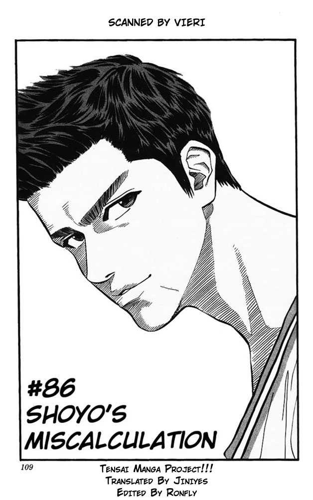 Slam Dunk Chapter 86 page 1 - Chapter 86 : shoyo's miscalculation