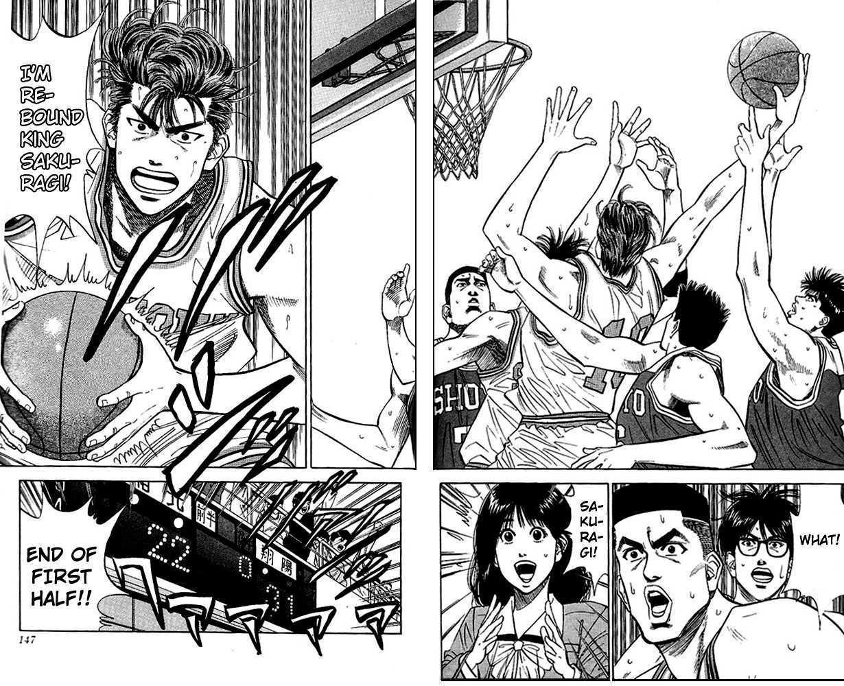 Slam Dunk Chapter 87 page 18 - Chapter 87 : the first half ended