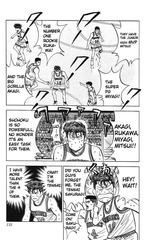 Slam Dunk Chapter 87 page 3 - Chapter 87 : the first half ended