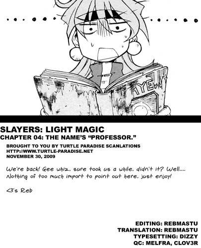 Slayers: Light Magic Chapter 4 page 36 - Chapter 4: The Name's “Professor”