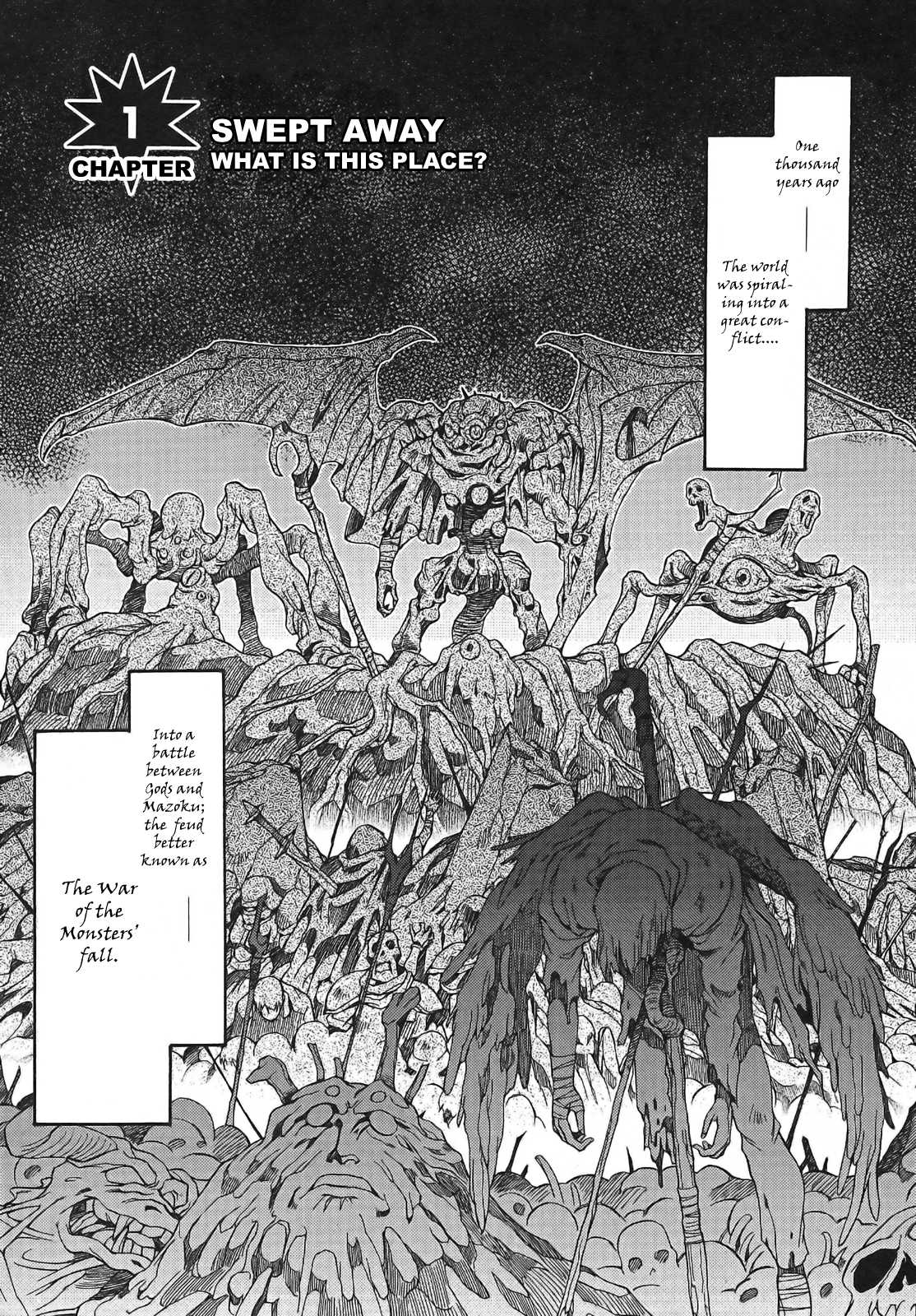 Slayers: Suiriyuuou no Kishi Chapter 1.2 page 5 - Chapter 1 v2 : SWEPT AWAY - What is this place?