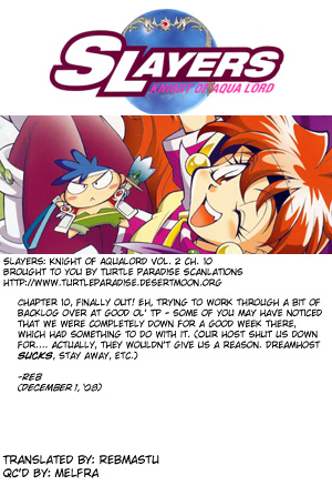 Slayers: Suiriyuuou no Kishi Chapter 10.2 page 32 - Chapter 10 v2 : HUNTING for ''Divine Power''!?