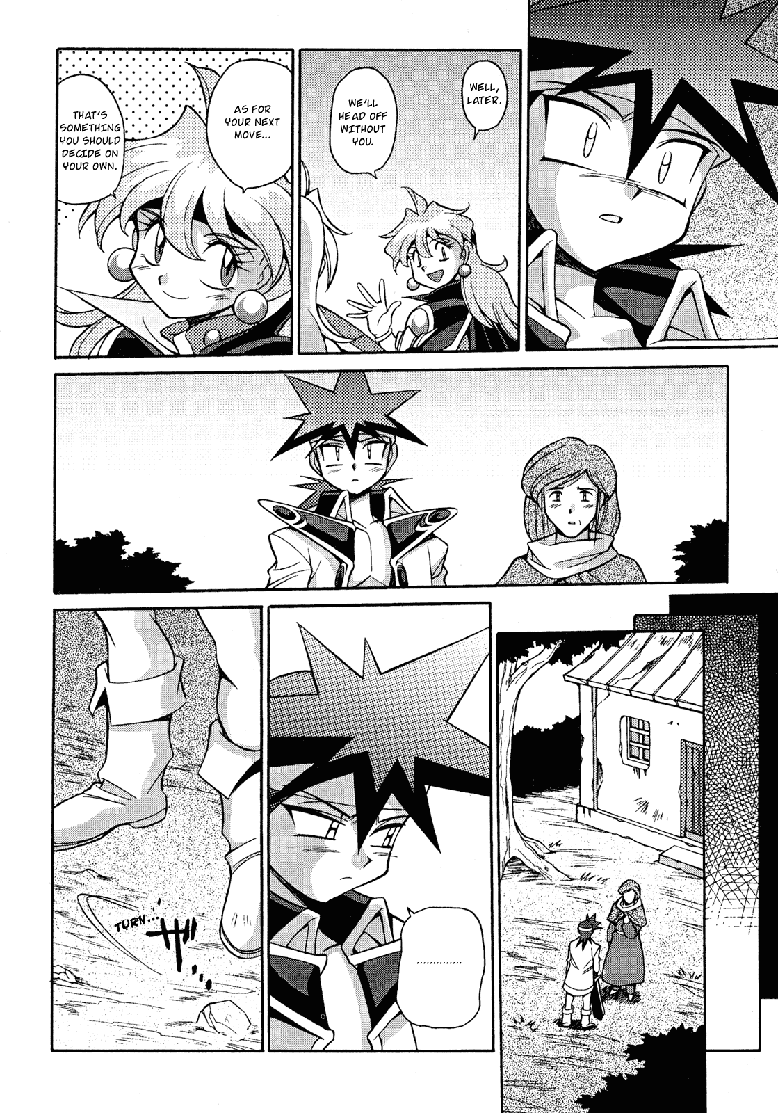 Slayers: Suiriyuuou no Kishi Chapter 14.2 page 28 - Chapter 14 v2 : HIS RESOLVE - Parting ways