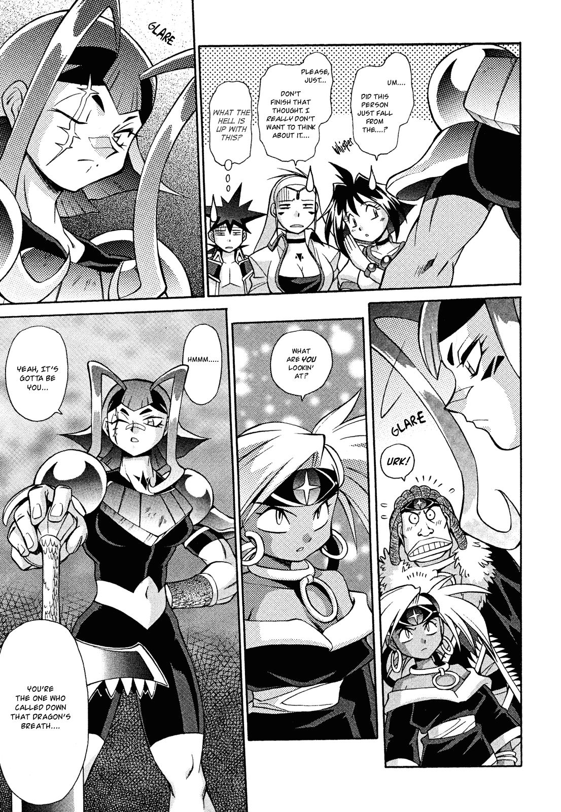 Slayers: Suiriyuuou no Kishi Chapter 16.2 page 7 - Chapter 16 v2 : JUMBLED TOGETHER Underneath the sky