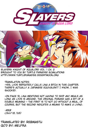 Slayers: Suiriyuuou no Kishi Chapter 2.2 page 31 - Chapter 2 v2 : UNDERSTANDING - Is this for real!?