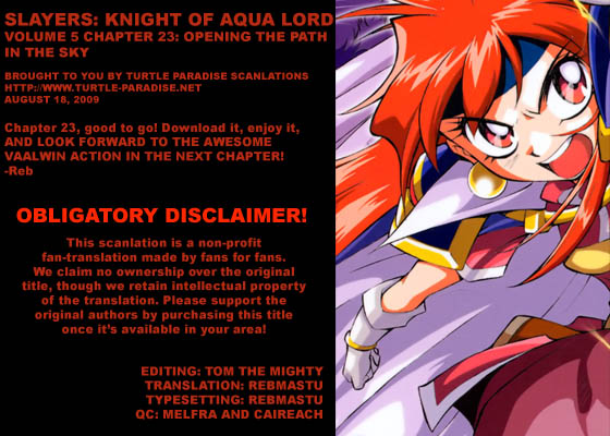 Slayers: Suiriyuuou no Kishi Chapter 23.2 page 31 - Chapter 23 v2 : OPENING the Path in the Sky